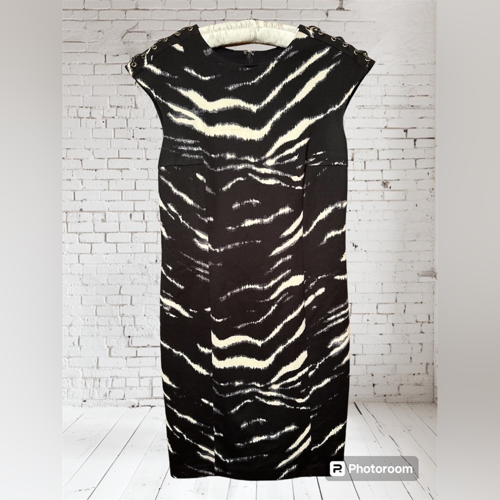 Michael Kors size small zebra print sheath dress